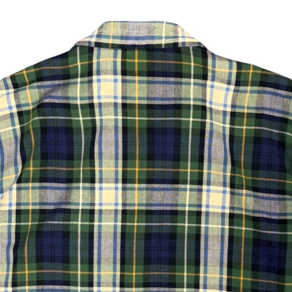 VINTAGE Men's L.L. BEAN Plaid Flannel Pajama Shirt | Size L - Picture 4 of 7